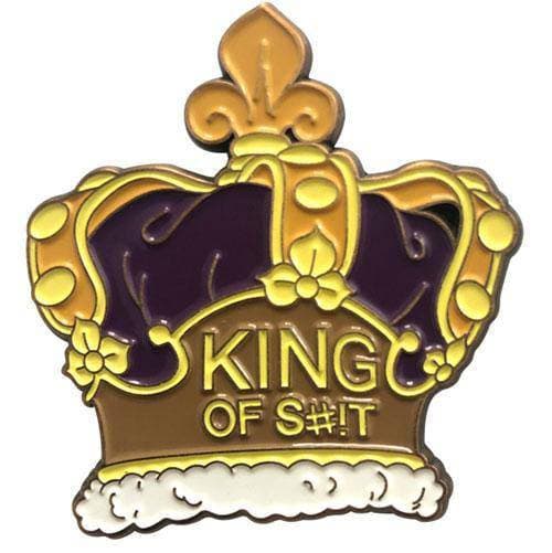 Zen Monkey: **SEASON 4 EPISODE 2** Rick's Crown (King of S#!T) - Rick and Morty Enamel Pin