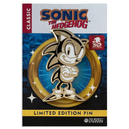 Zen Monkey: Sonic the Hedgehog - Limited Edition 30th Anniversary - Sonic Enamel Pin